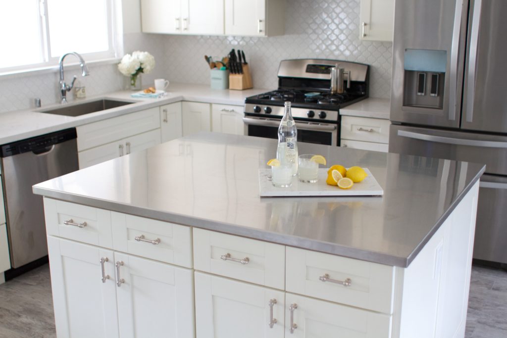 white bright minimalist kitchen