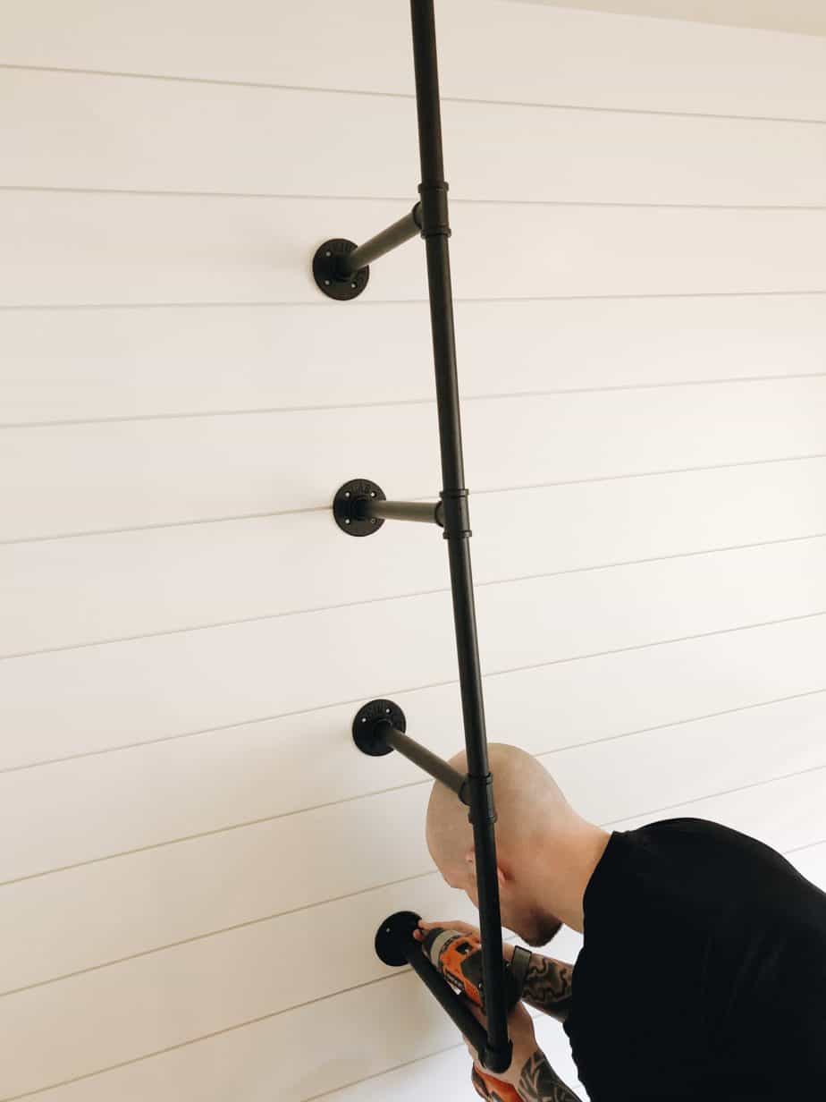 Farmhouse Style DIY Industrial Pipe Shelving Kit This Bliss Life