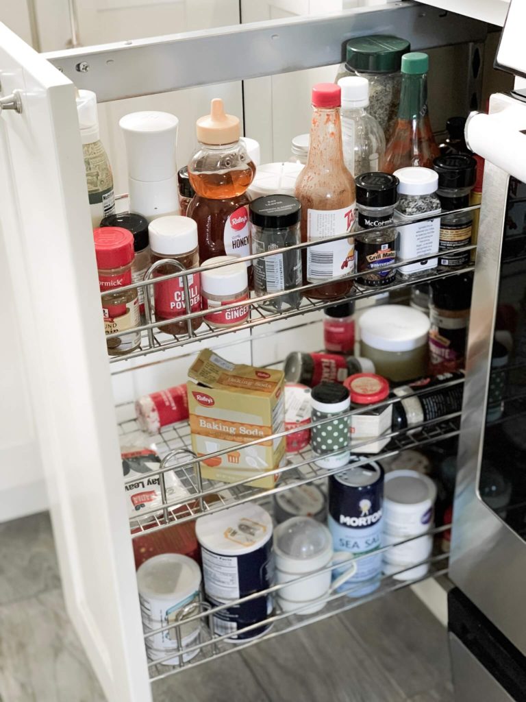 decluttering a spice rack