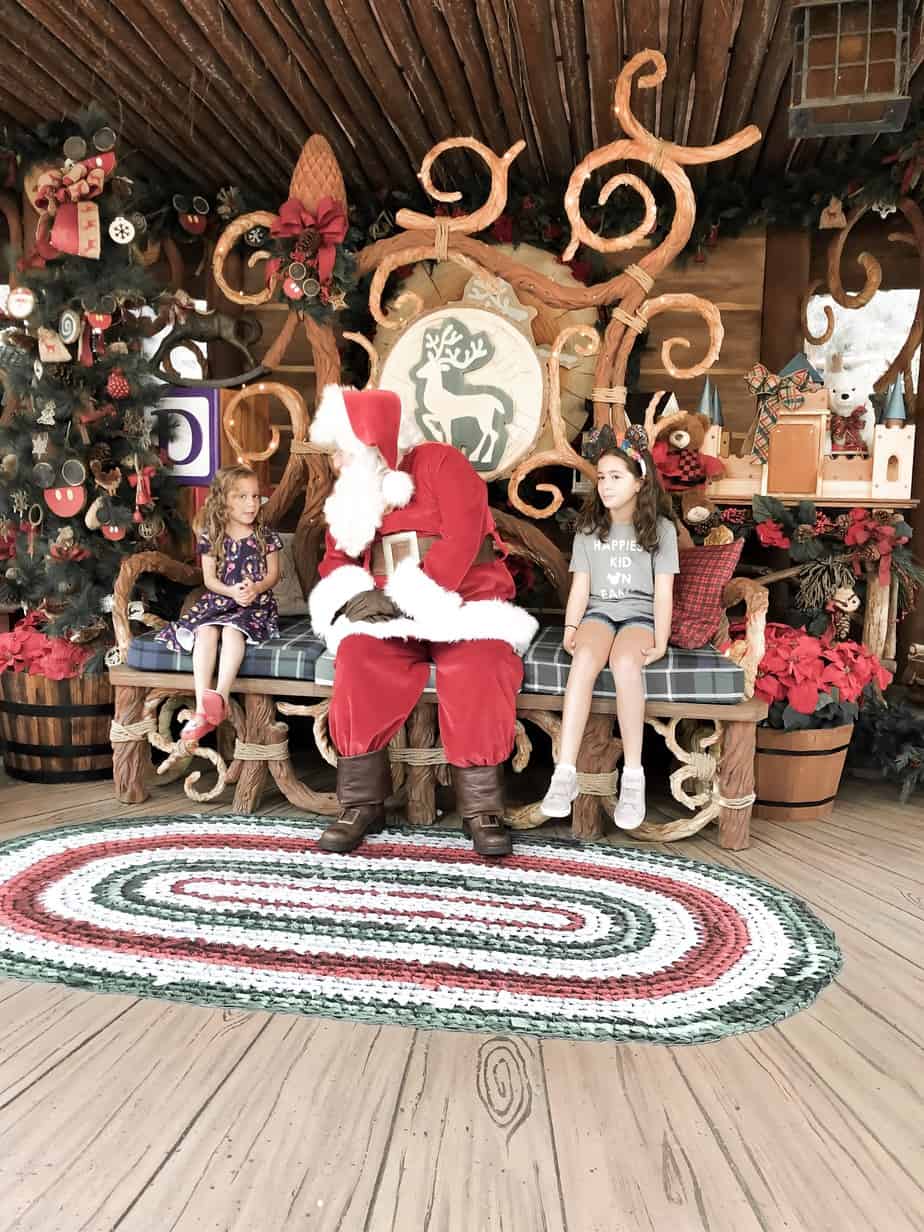 meeting santa at California Adventure