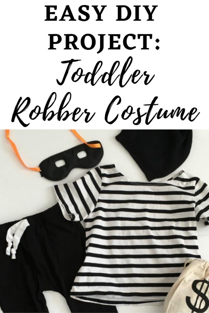 DIY Toddler Bank Robber Costume