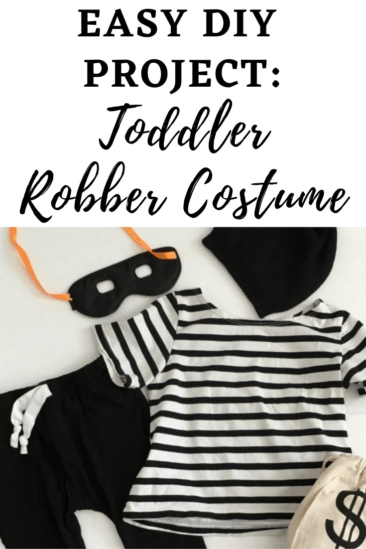 Diy Toddler Bank Robber Costume This